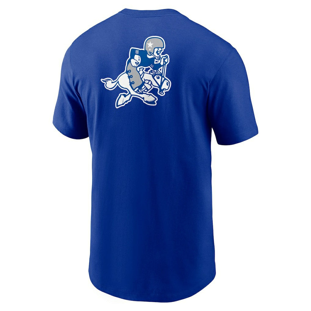 Dallas Cowboys Rewind Front and Back Hit Essential T-Shirt Royal - Nike