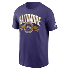 Baltimore Ravens Rewind Front and Back Hit Essential T-Shirt Purple - Nike