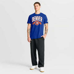 Denver Broncos Rewind Front and Back Hit Essential T-Shirt Royal - Nike
