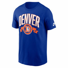 Denver Broncos Rewind Front and Back Hit Essential T-Shirt Royal - Nike