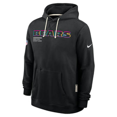 Chicago Bears Tall 2025 NFL Crucial Catch Sideline Standard Issue Dri-FIT Hoodie Black - Nike