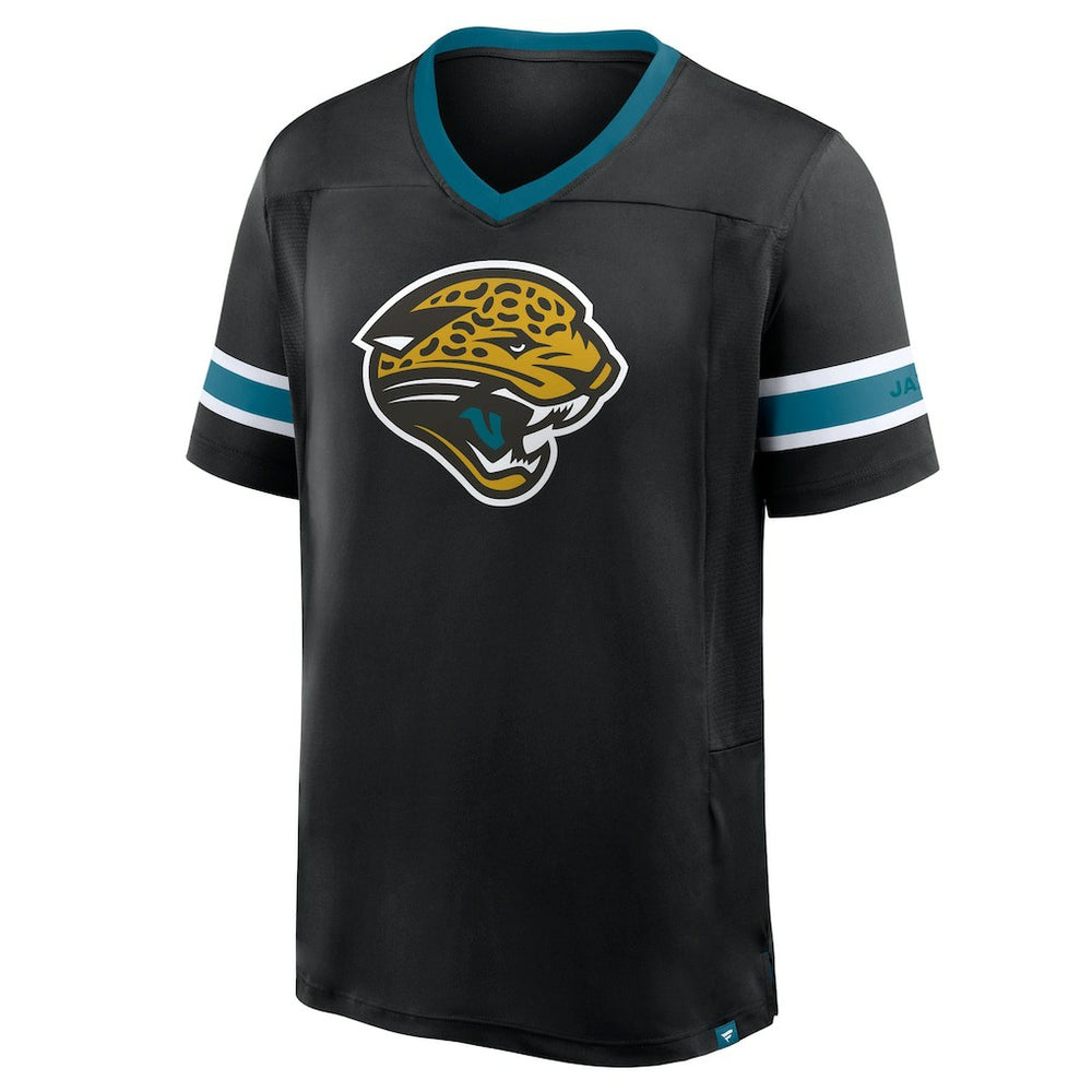 Jacksonville Jaguars Hometown Premium Hashmark V-Neck T-Shirt Black - Fanatics