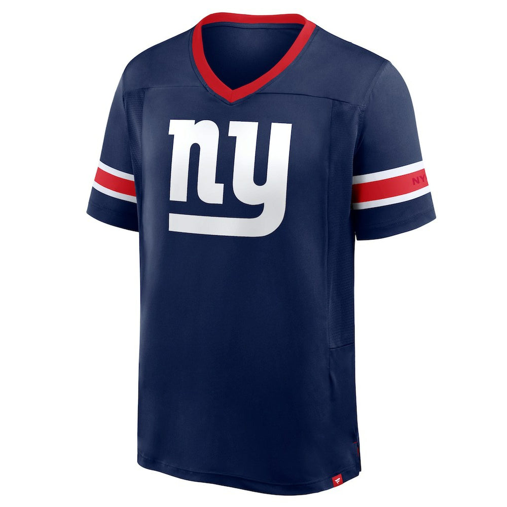 New York Giants Hometown Premium Hashmark V-Neck T-Shirt Navy - Fanatics