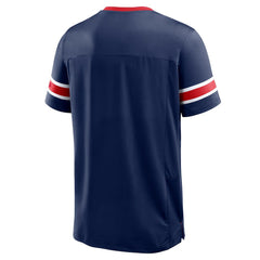 New York Giants Hometown Premium Hashmark V-Neck T-Shirt Navy - Fanatics