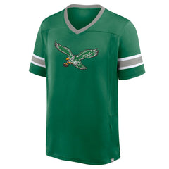 Philadelphia Eagles Hometown Premium Hashmark V-Neck T-Shirt Kelly Green - Fanatics