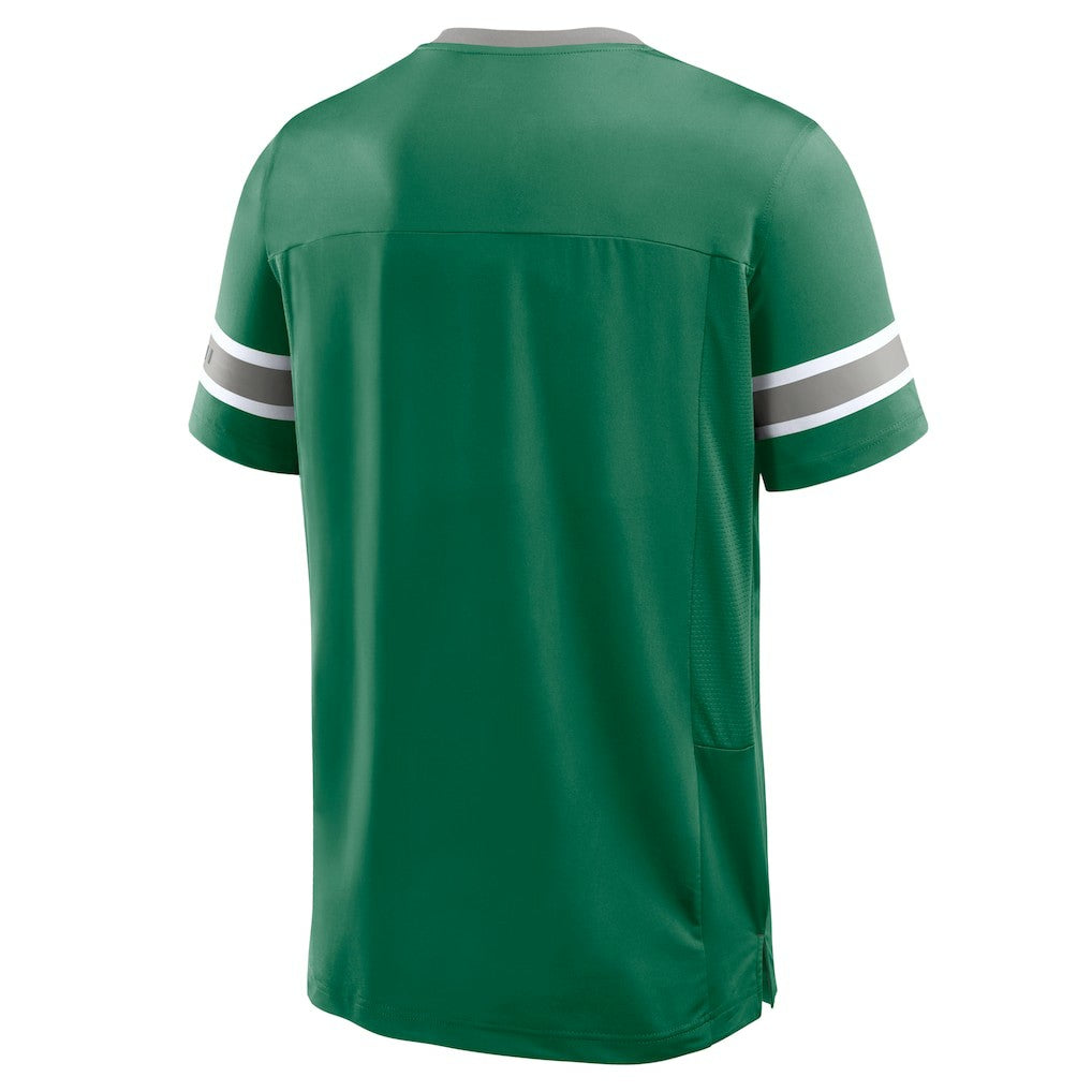Philadelphia Eagles Hometown Premium Hashmark V-Neck T-Shirt Kelly Green - Fanatics