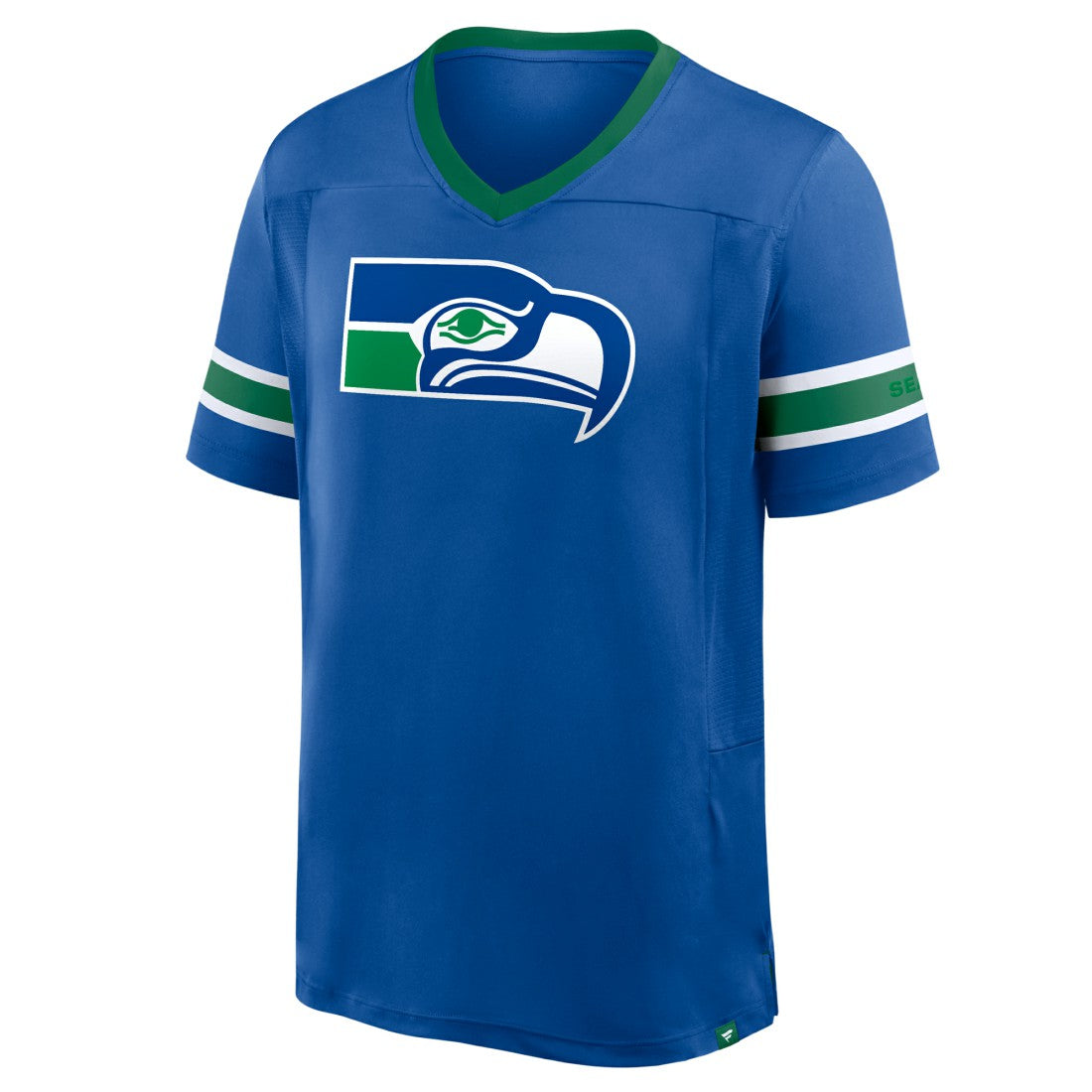 Seattle Seahawks Hometown Premium Hashmark V-Neck T-Shirt Royal - Fanatics