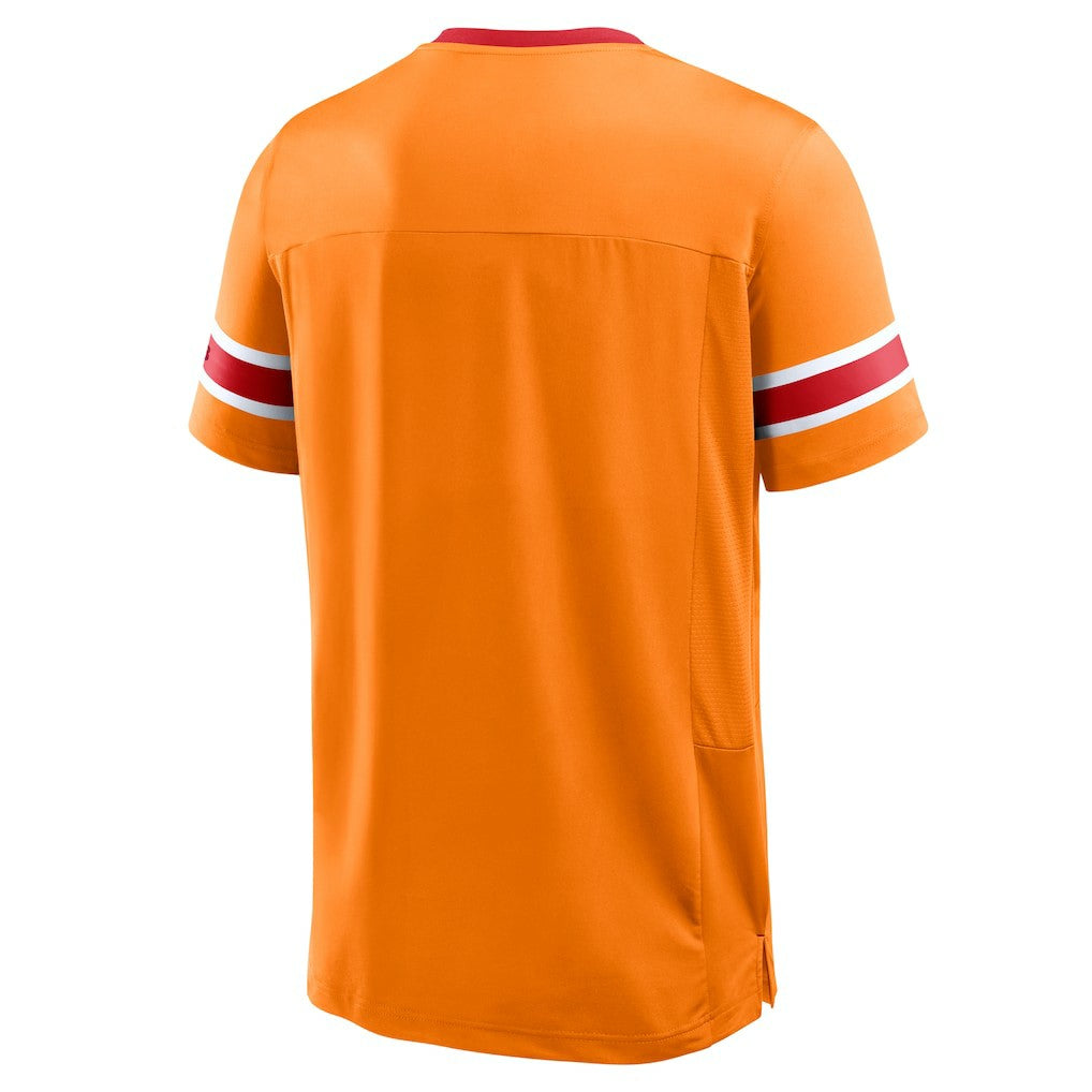 Tampa Bay Buccaneers Hometown Premium Hashmark V-Neck T-Shirt Orange - Fanatics