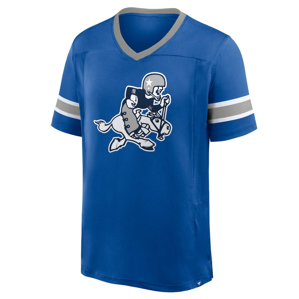 Dallas Cowboys Hometown Premium Hashmark V-Neck T-Shirt Royal - Fanatics