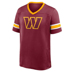 Washington Commanders Hometown Premium Hashmark V-Neck T-Shirt Burgundy - Fanatics