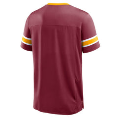 Washington Commanders Hometown Premium Hashmark V-Neck T-Shirt Burgundy - Fanatics