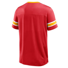 Kansas City Chiefs Hometown Premium Hashmark V-Neck T-Shirt Red - Fanatics