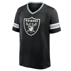 Las Vegas Raiders Hometown Premium Hashmark V-Neck T-Shirt Black - Fanatics