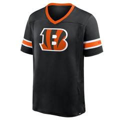 Cincinnati Bengals Hometown Premium Hashmark V-Neck T-Shirt Black - Fanatics
