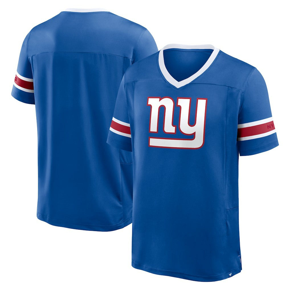 New York Giants Hometown Premium Hashmark V-Neck T-Shirt Royal - Fanatics