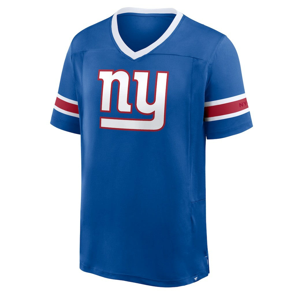 New York Giants Hometown Premium Hashmark V-Neck T-Shirt Royal - Fanatics