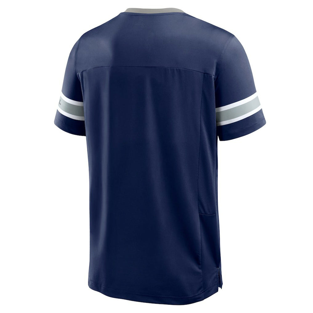 Dallas Cowboys Hometown Premium Hashmark V-Neck T-Shirt Navy - Fanatics