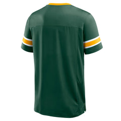 Green Bay Packers Hometown Premium Hashmark V-Neck T-Shirt Green - Fanatics