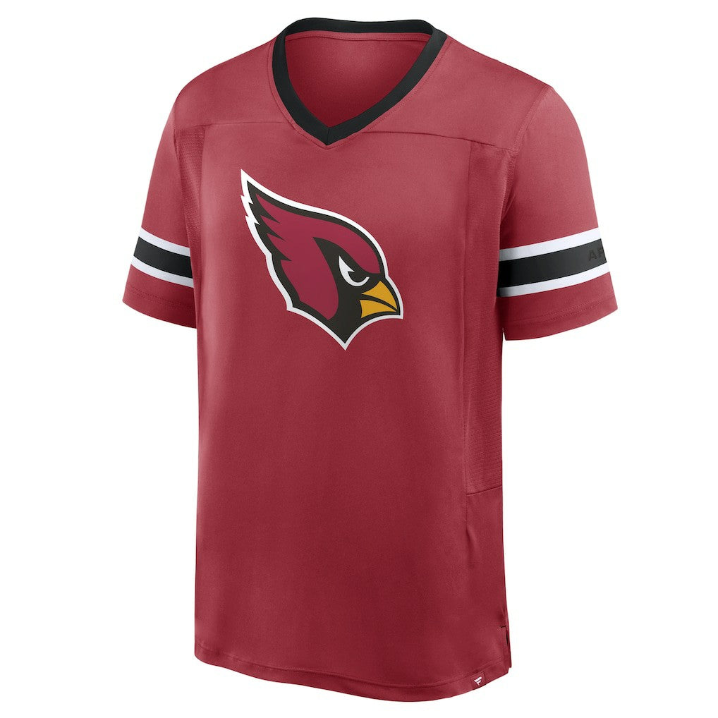 Arizona Cardinals Hometown Premium Hashmark V-Neck T-Shirt Cardinal - Fanatics