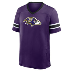 Baltimore Ravens Hometown Premium Hashmark V-Neck T-Shirt Purple - Fanatics
