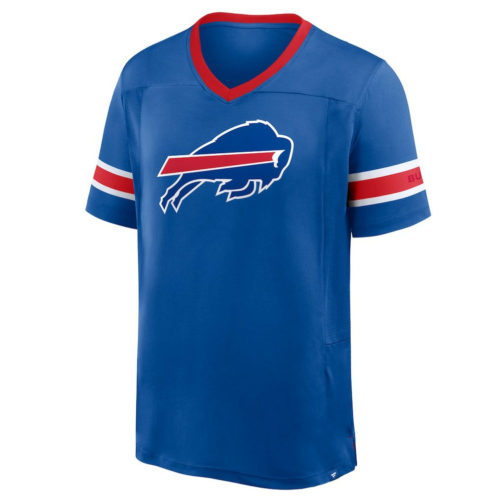 Buffalo Bills Hometown Premium Hashmark V-Neck T-Shirt Royal - Fanatics