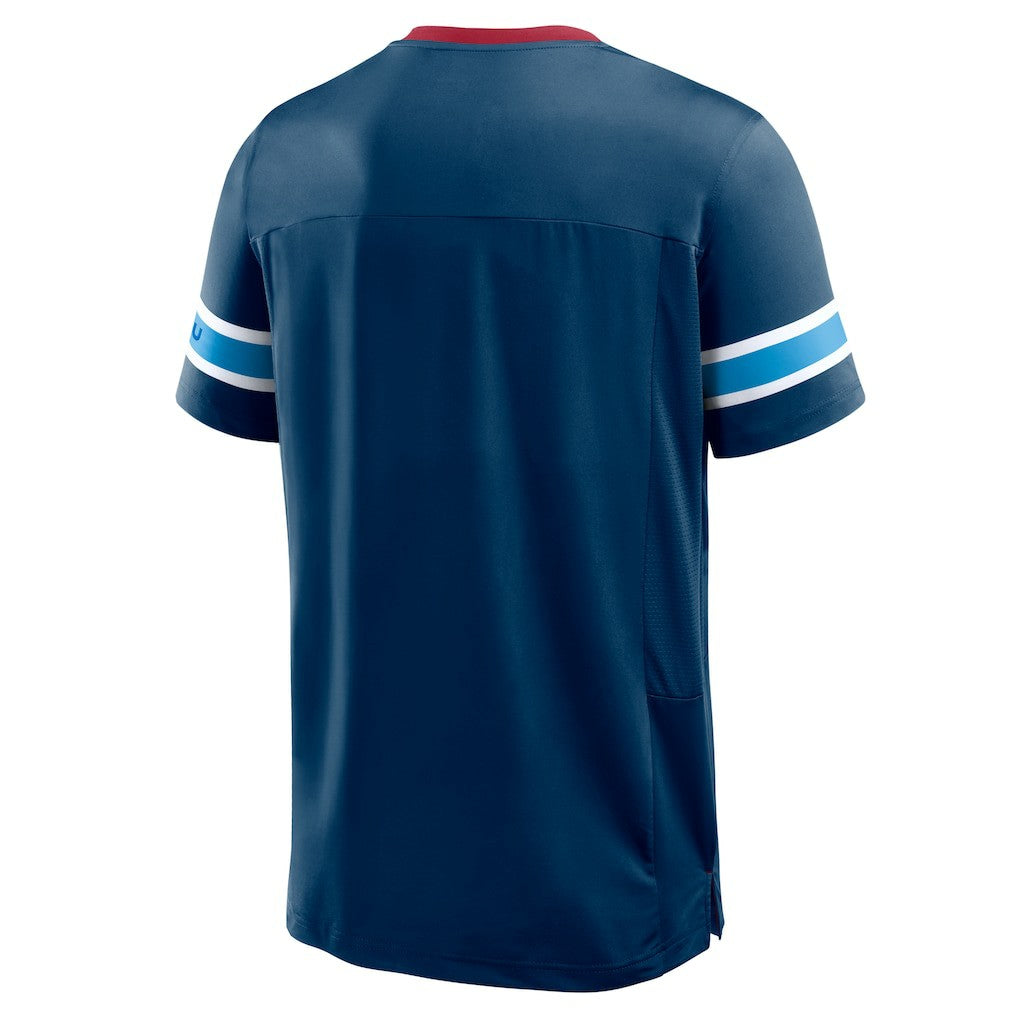 Houston Texans Redzone Hashmark V-Neck T-Shirt Navy - Fanatics