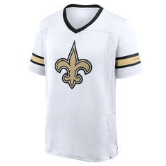 New Orleans Saints Redzone Hashmark V-Neck T-Shirt White - Fanatics