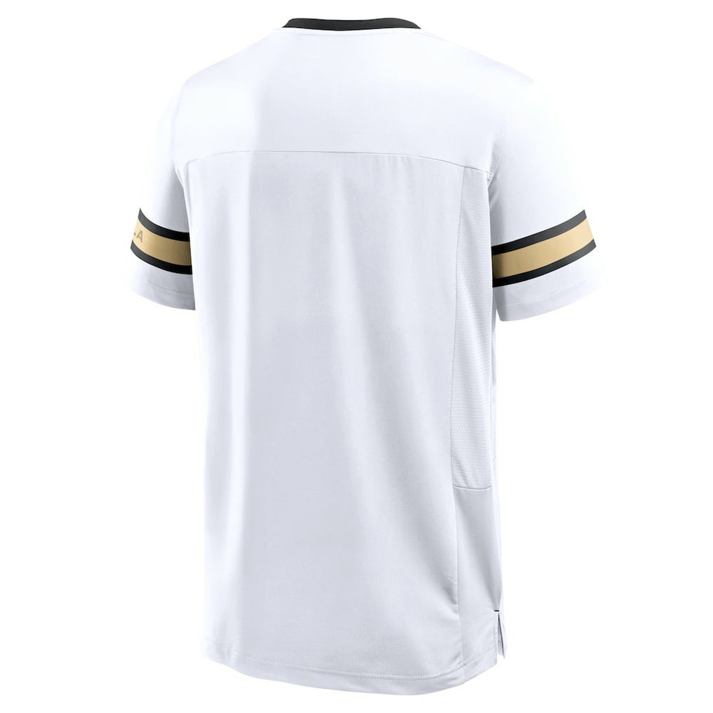 New Orleans Saints Redzone Hashmark V-Neck T-Shirt White - Fanatics