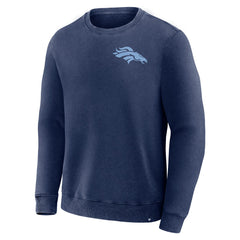 Denver Broncos Deep Route Pullover Sweatshirt Navy - Fanatics