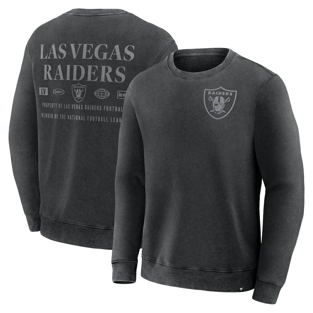 Las Vegas Raiders Deep Route Pullover Sweatshirt Black - Fanatics