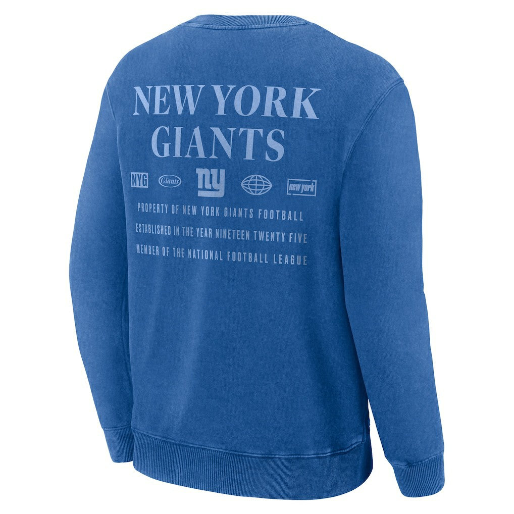 New York Giants Deep Route Pullover Sweatshirt Royal - Fanatics