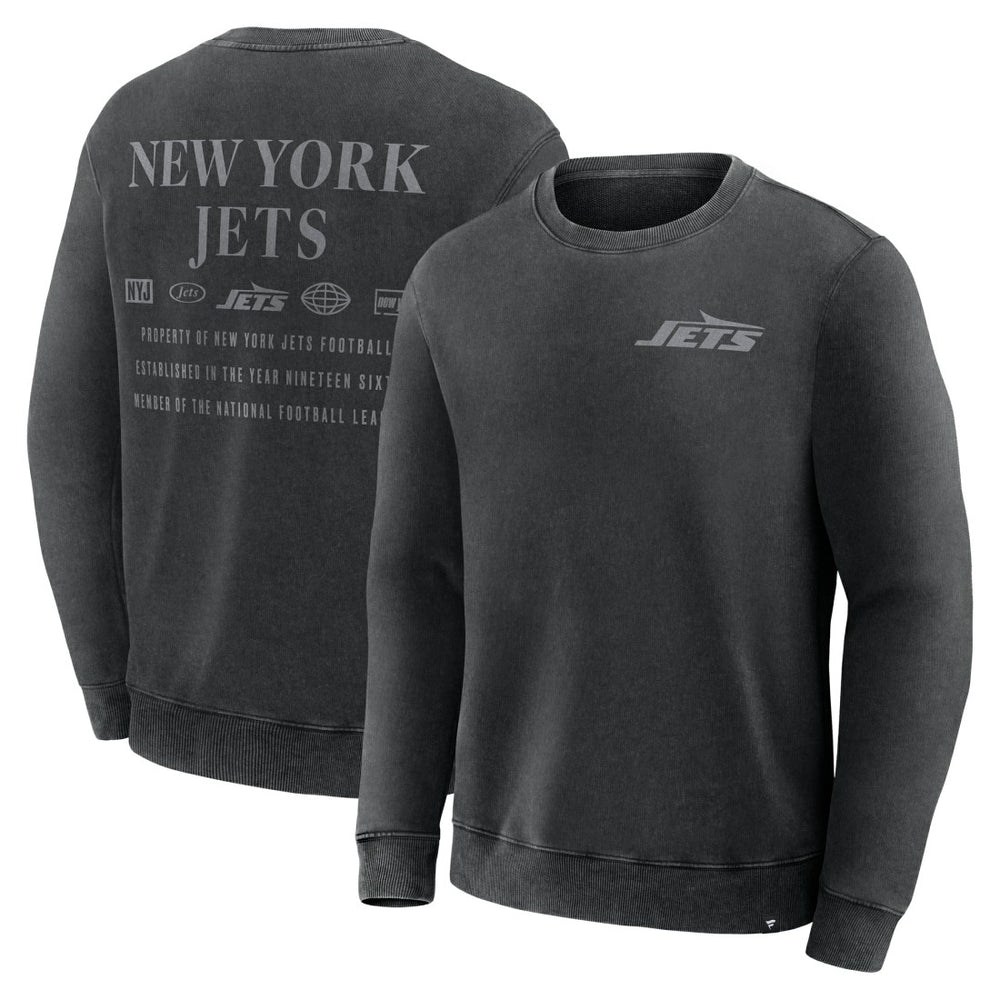 New York Jets Deep Route Pullover Sweatshirt Black - Fanatics
