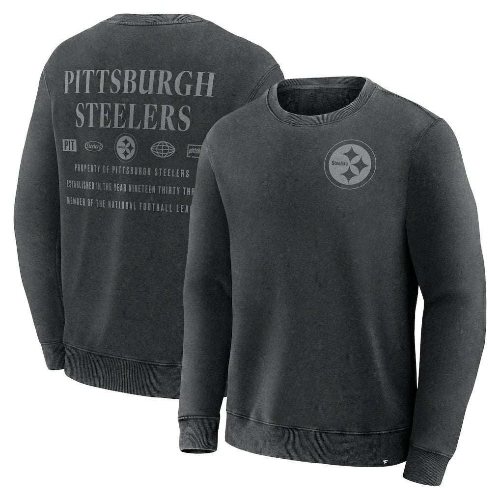 Pittsburgh Steelers Deep Route Pullover Sweatshirt Black - Fanatics