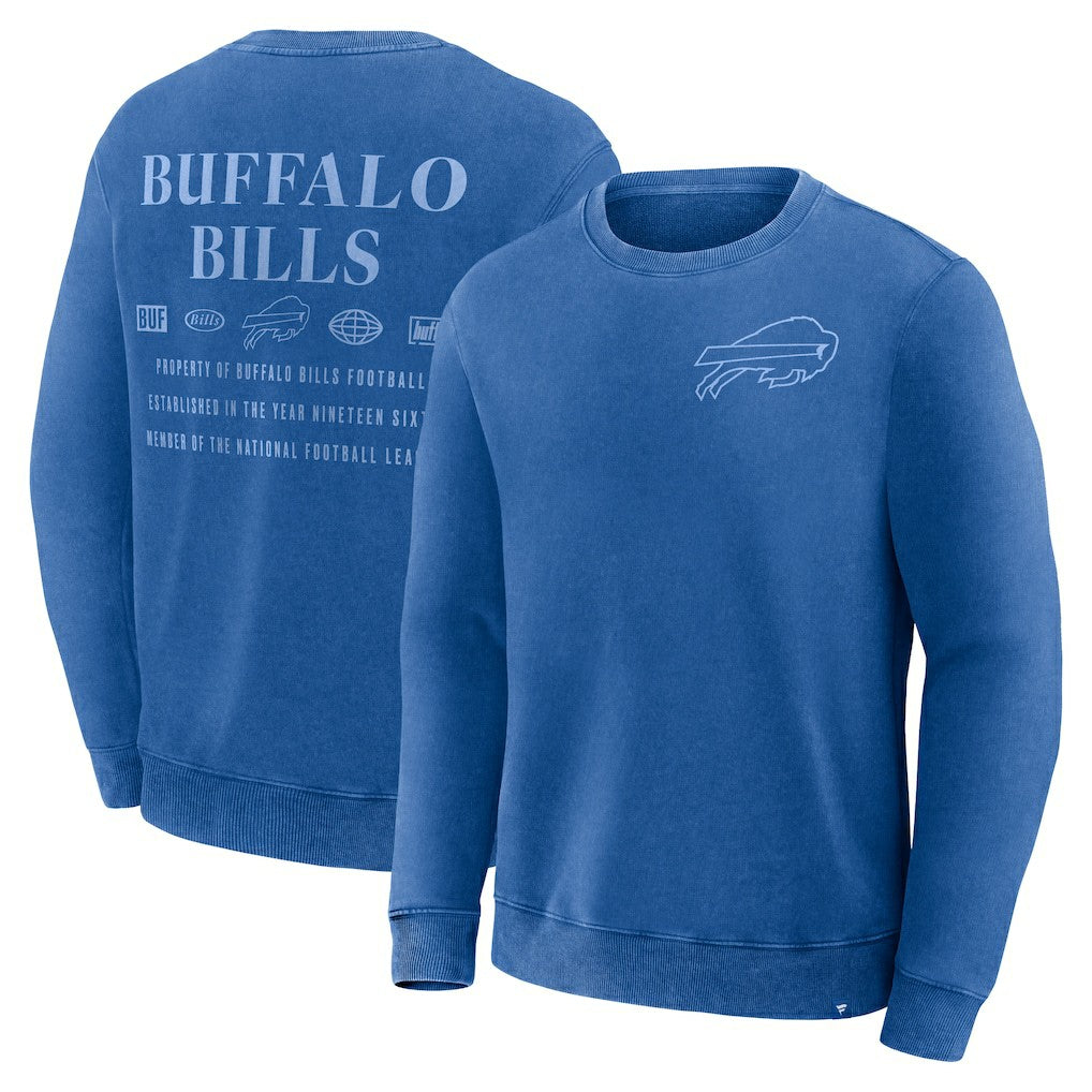 Buffalo Bills Deep Route Pullover Sweatshirt Royal - Fanatics