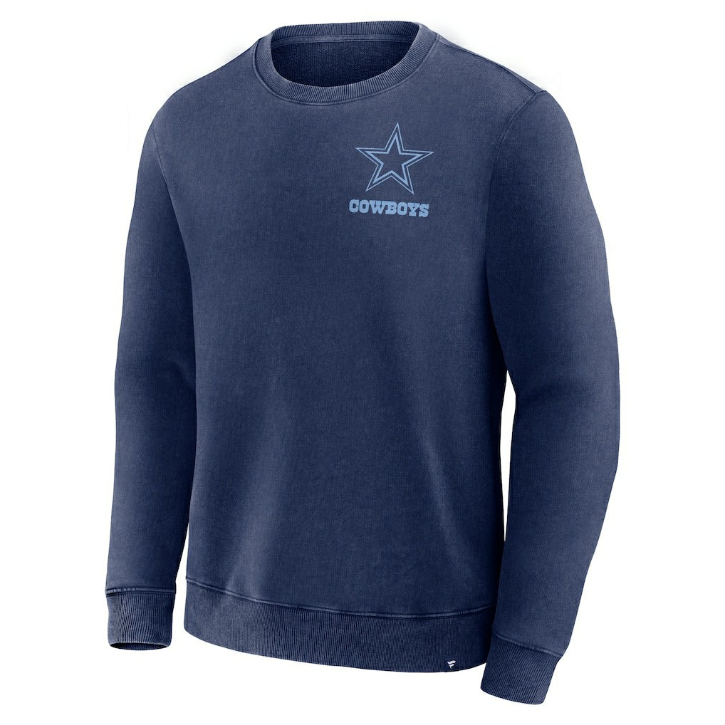 Dallas Cowboys Deep Route Pullover Sweatshirt Navy - Fanatics