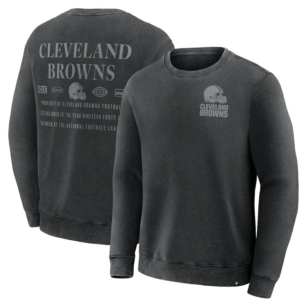 Cleveland Browns Deep Route Pullover Sweatshirt Black - Fanatics