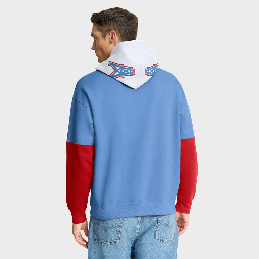 Tennessee Titans Helmet Retro Pullover Hoodie Light Blue - Fanatics
