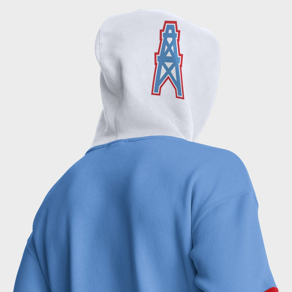 Tennessee Titans Helmet Retro Pullover Hoodie Light Blue - Fanatics