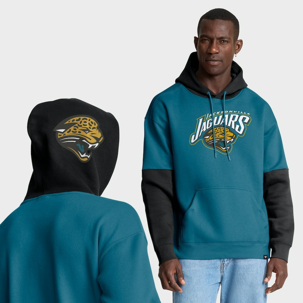 Jacksonville Jaguars Helmet Retro Pullover Hoodie Teal - Fanatics