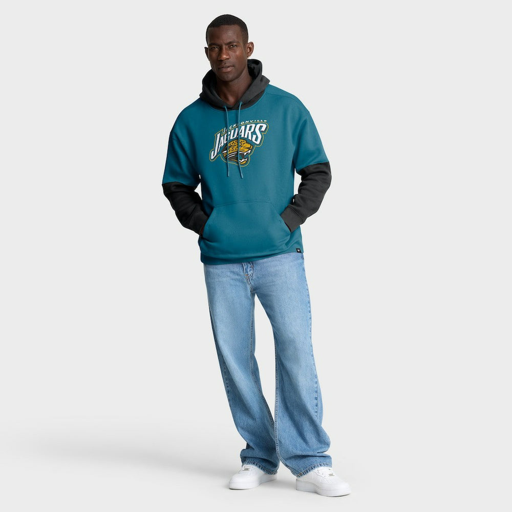 Jacksonville Jaguars Helmet Retro Pullover Hoodie Teal - Fanatics