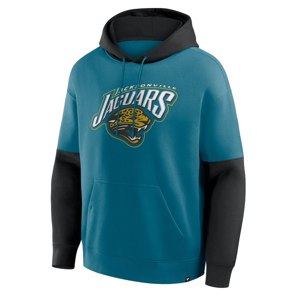 Jacksonville Jaguars Helmet Retro Pullover Hoodie Teal - Fanatics