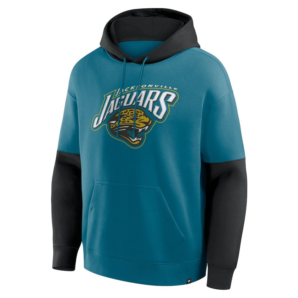 Jacksonville Jaguars Helmet Retro Pullover Hoodie Teal - Fanatics