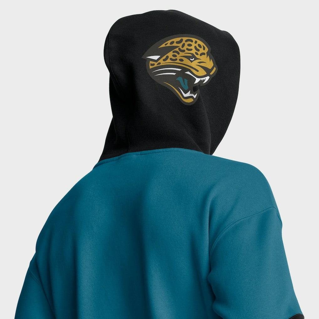 Jacksonville Jaguars Helmet Retro Pullover Hoodie Teal - Fanatics