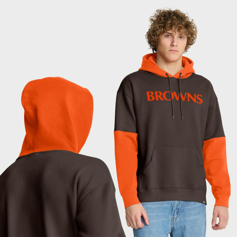 Cleveland Browns Helmet Retro Pullover Hoodie Brown - Fanatics