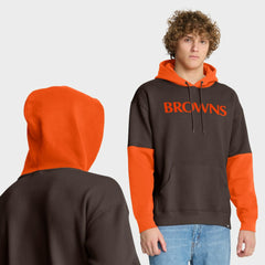 Cleveland Browns Helmet Retro Pullover Hoodie Brown - Fanatics