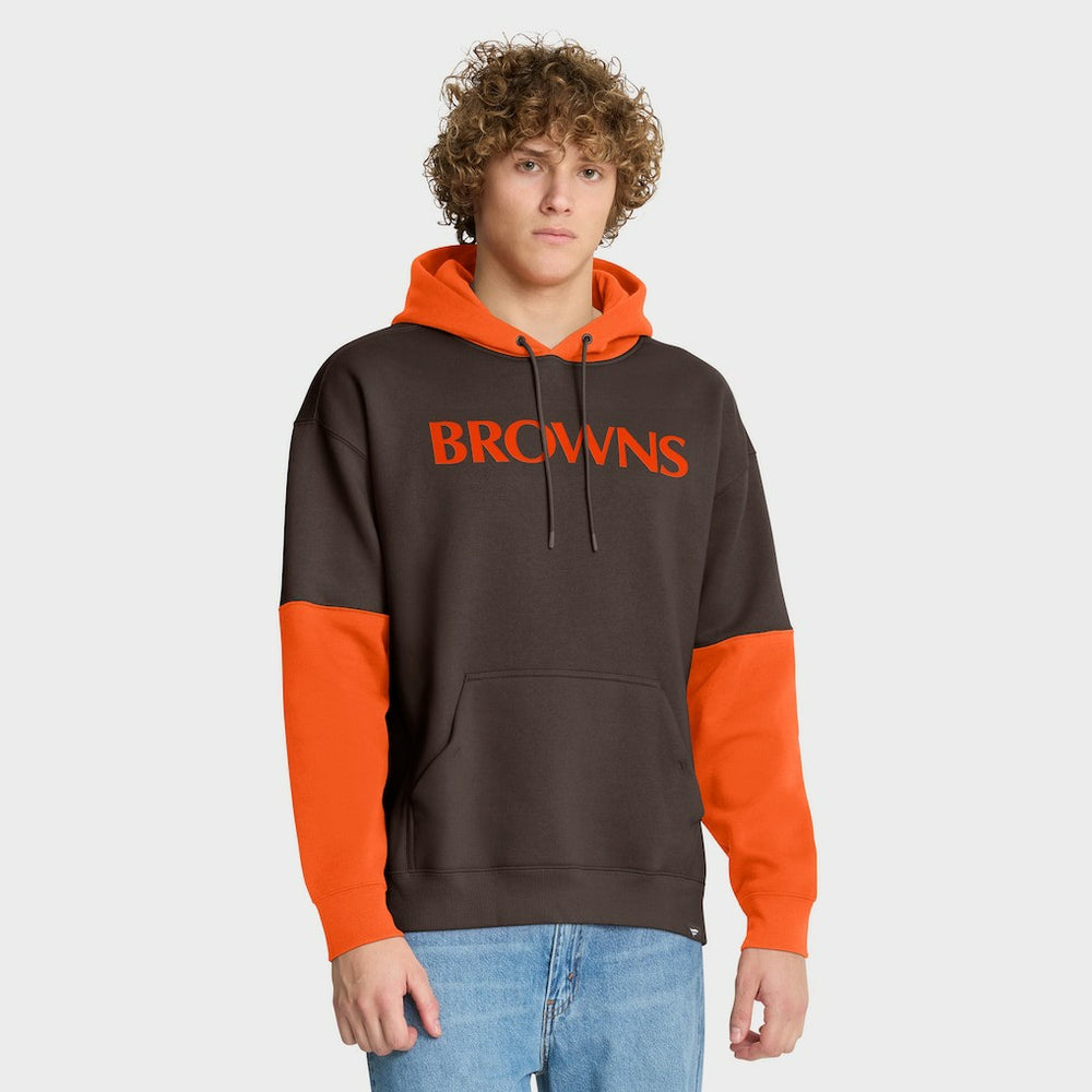 Cleveland Browns Helmet Retro Pullover Hoodie Brown - Fanatics