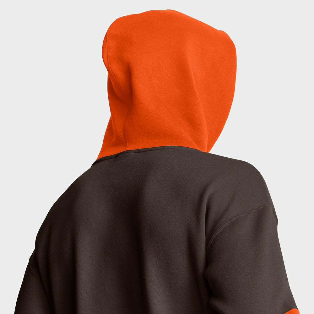 Cleveland Browns Helmet Retro Pullover Hoodie Brown - Fanatics