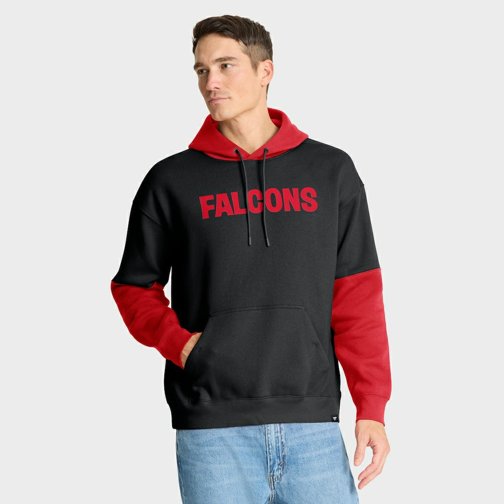 Atlanta Falcons Helmet Retro Pullover Hoodie Black - Fanatics