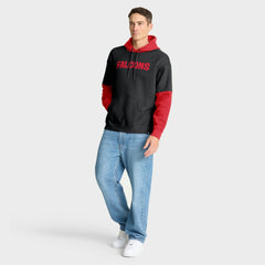Atlanta Falcons Helmet Retro Pullover Hoodie Black - Fanatics