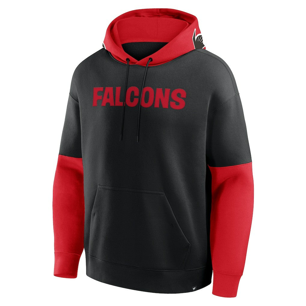 Atlanta Falcons Helmet Retro Pullover Hoodie Black - Fanatics
